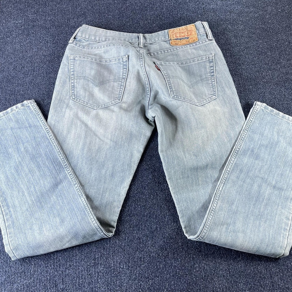Levis 511 Jeans Mens‎ 31x30 Light Wash Blue Denim Slim Straight Casual Fit